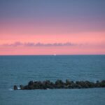 夕陽 日本海